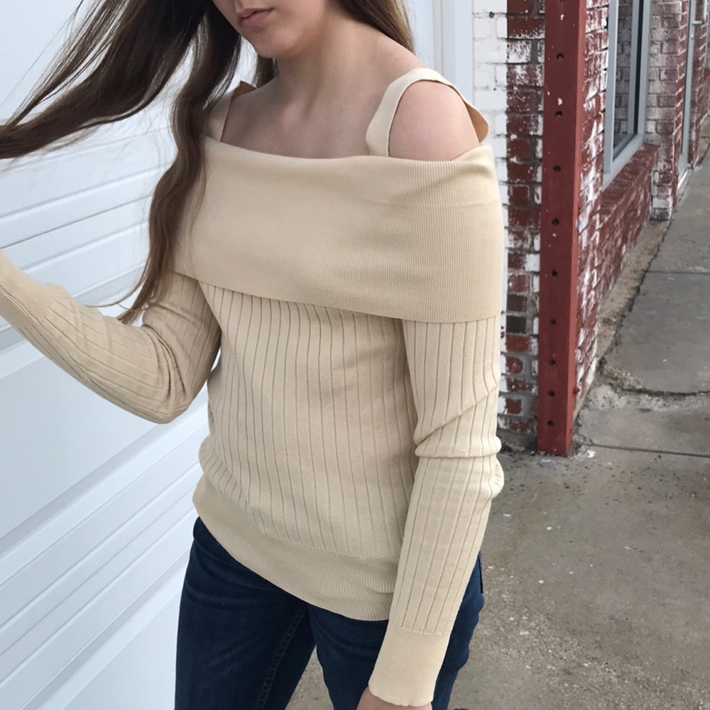 Sage the label cold shoulder top